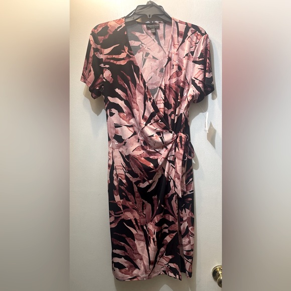 *NWT* Connected Apparel Wrap‎ side tie dress size 12 petite - Picture 1 of 7